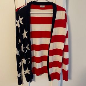 American flag cardigan